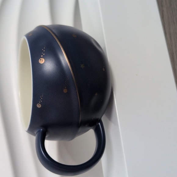 Blue Ceramic Space Travel Mug Cup Planets Solar System, Kids Cup Soup - Picture 5 of 9